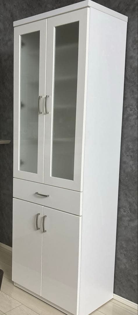 【美品】ニトリ食器棚(コパン 60DB WH)