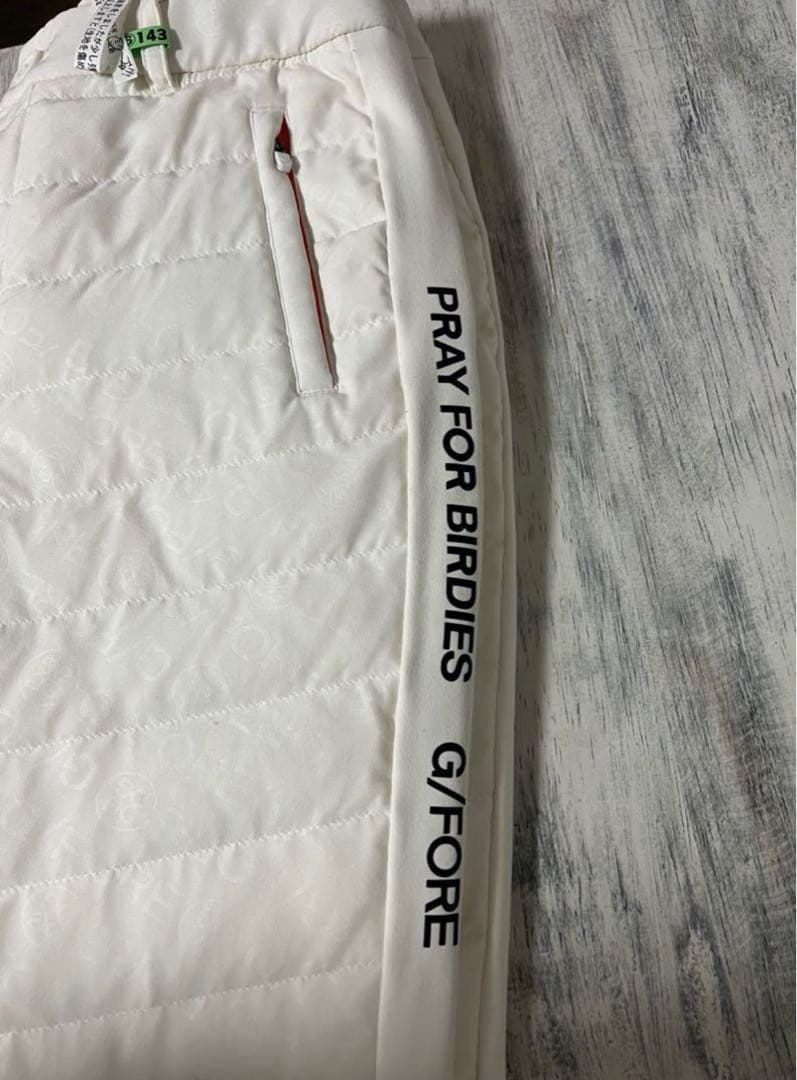 ジーフォア ダウンパンツ ロゴ 総柄 XS