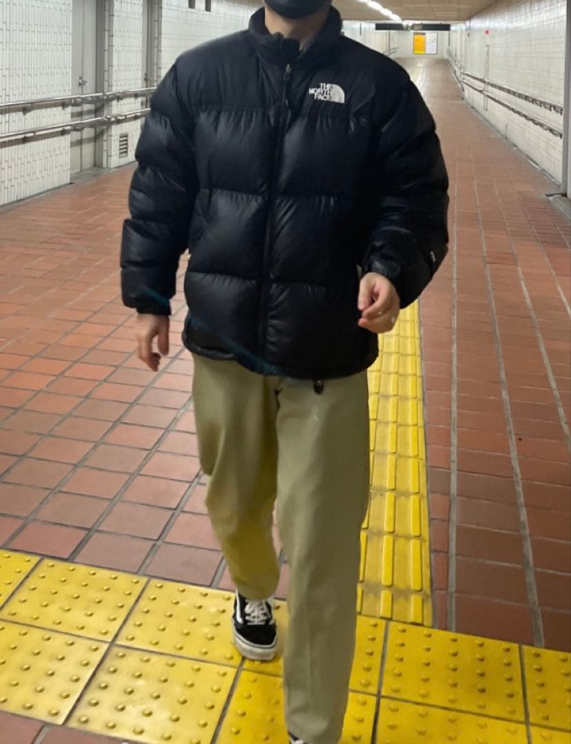 【最終値下】希少ノースフェイス　ヌプシ　センターロゴ　ブラック　US規格　700