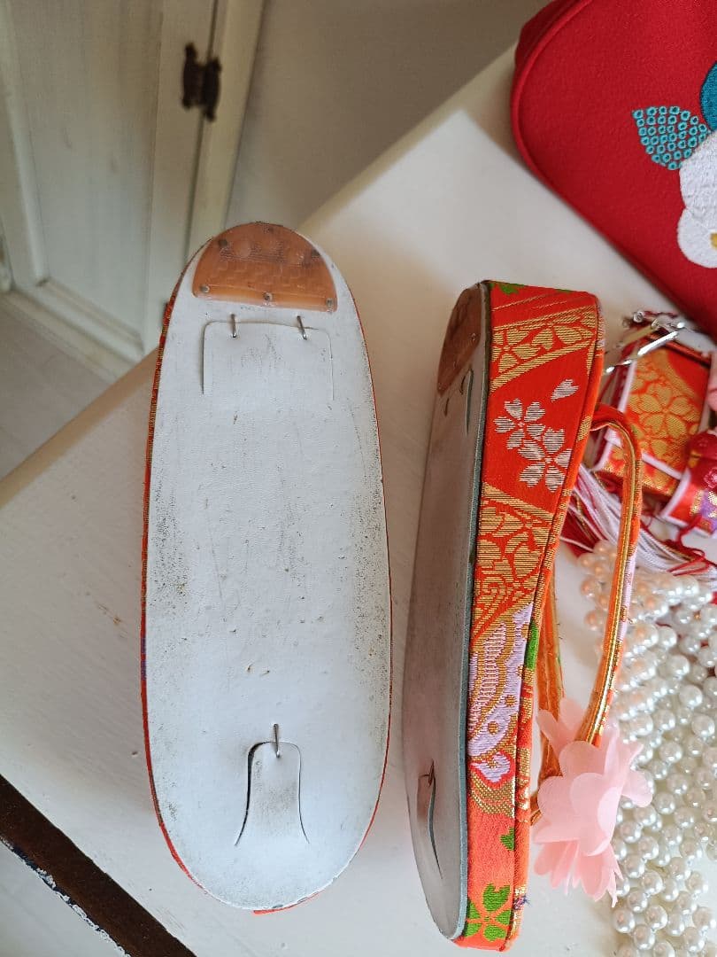 専用です☆レトロポップ調の着物と作り帯セット☆7歳七五三 - メルカリ