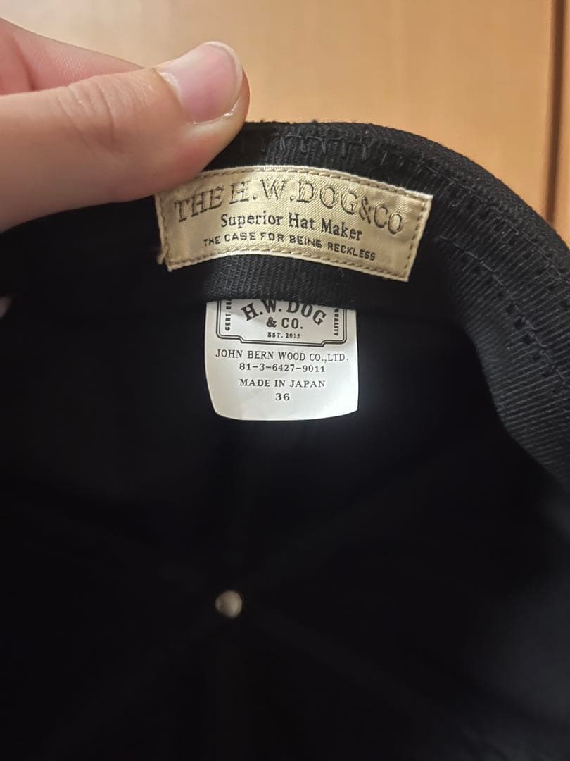 THE H.W.DOG&CO. 黒キャップ