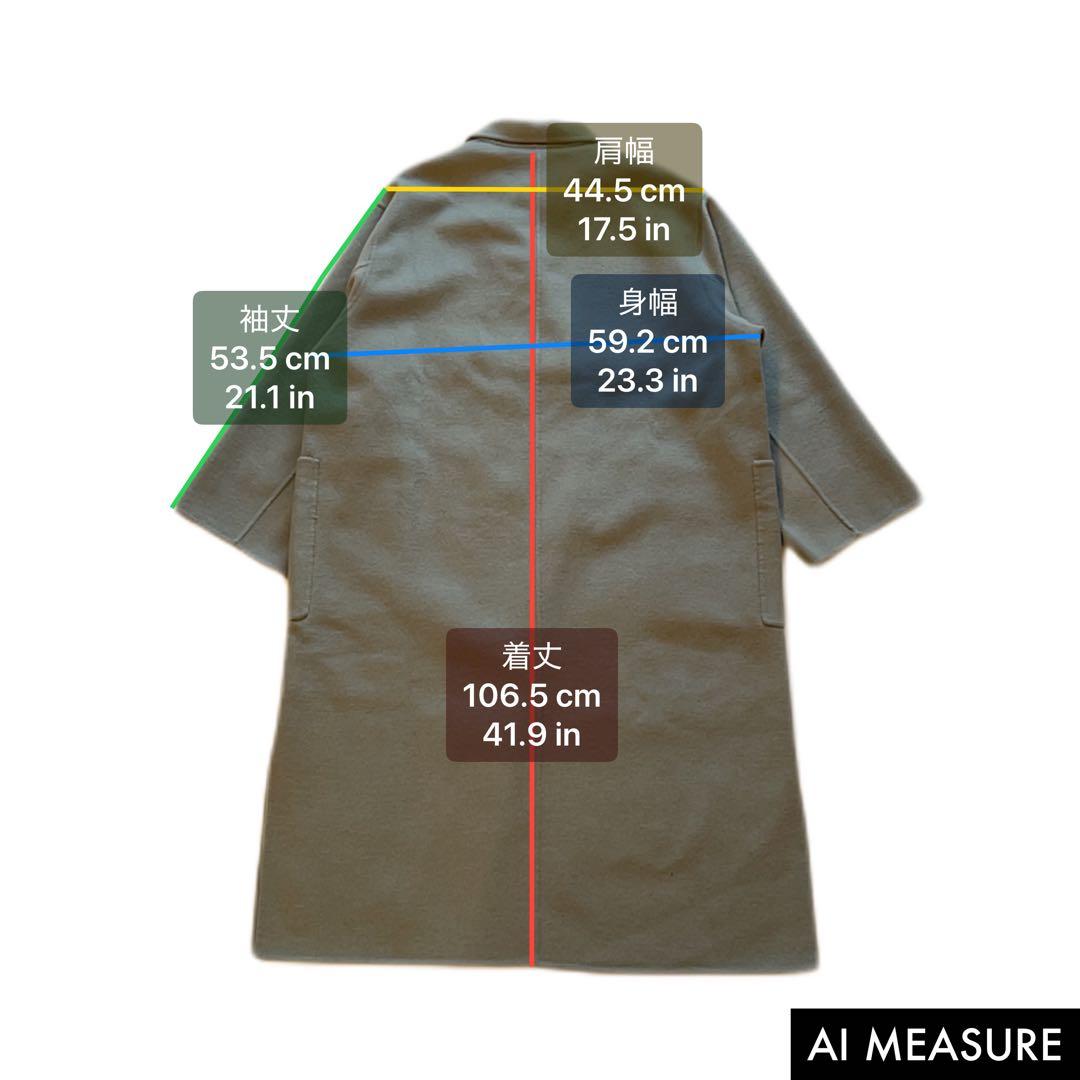 希少カラー✨スローブイエナ　HAMILTONダブルフェイスウールロングコート