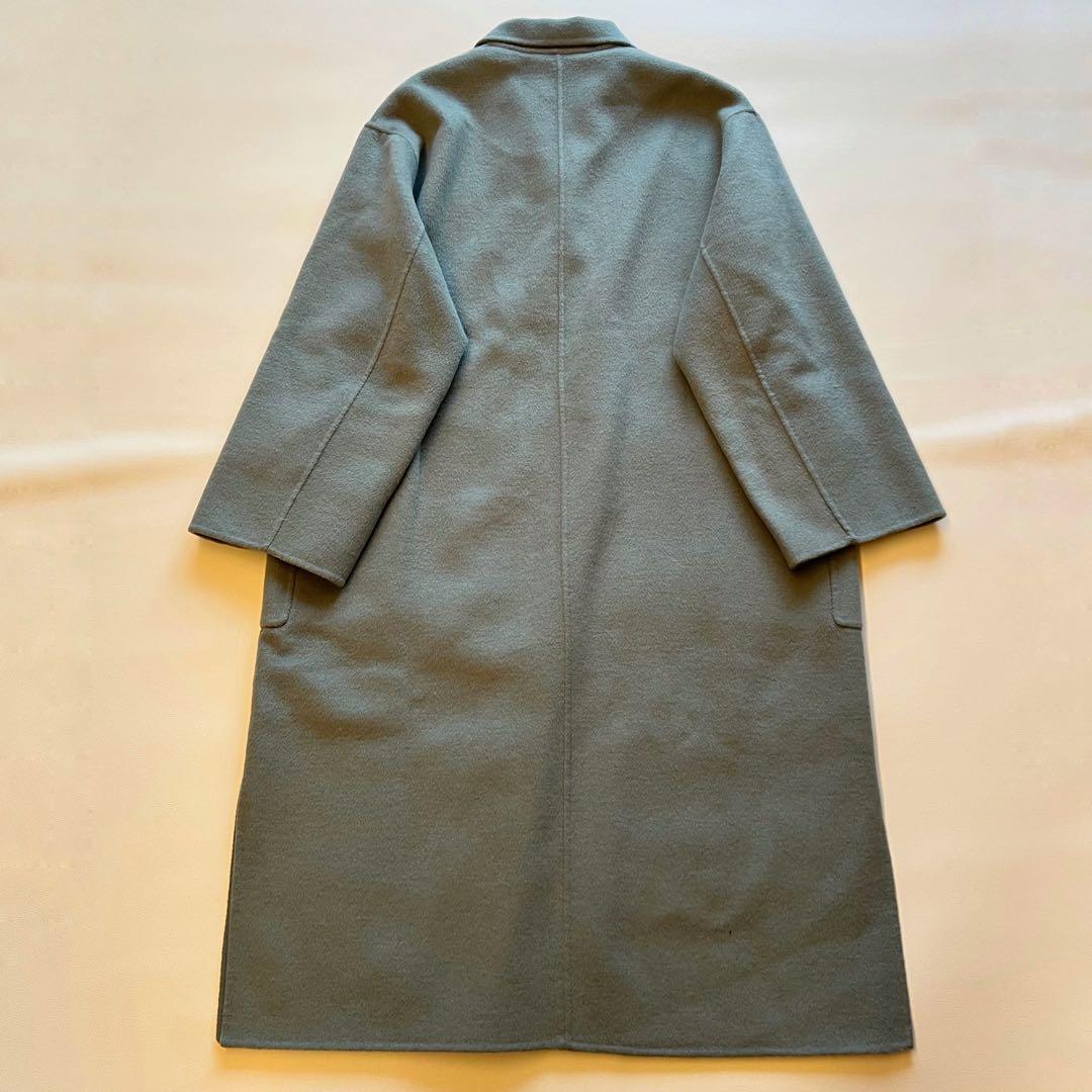 希少カラー✨スローブイエナ　HAMILTONダブルフェイスウールロングコート