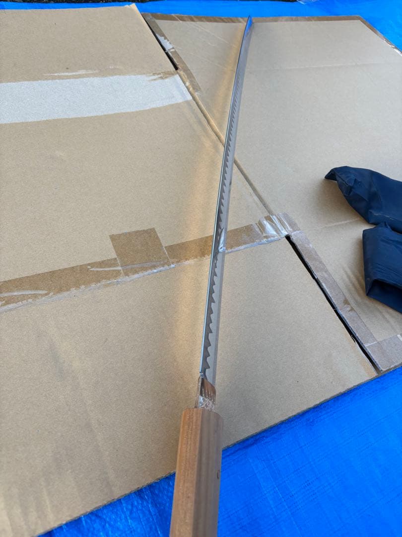 模造刀 白鞘 日本刀　美品　日本刀 波刃 木製柄