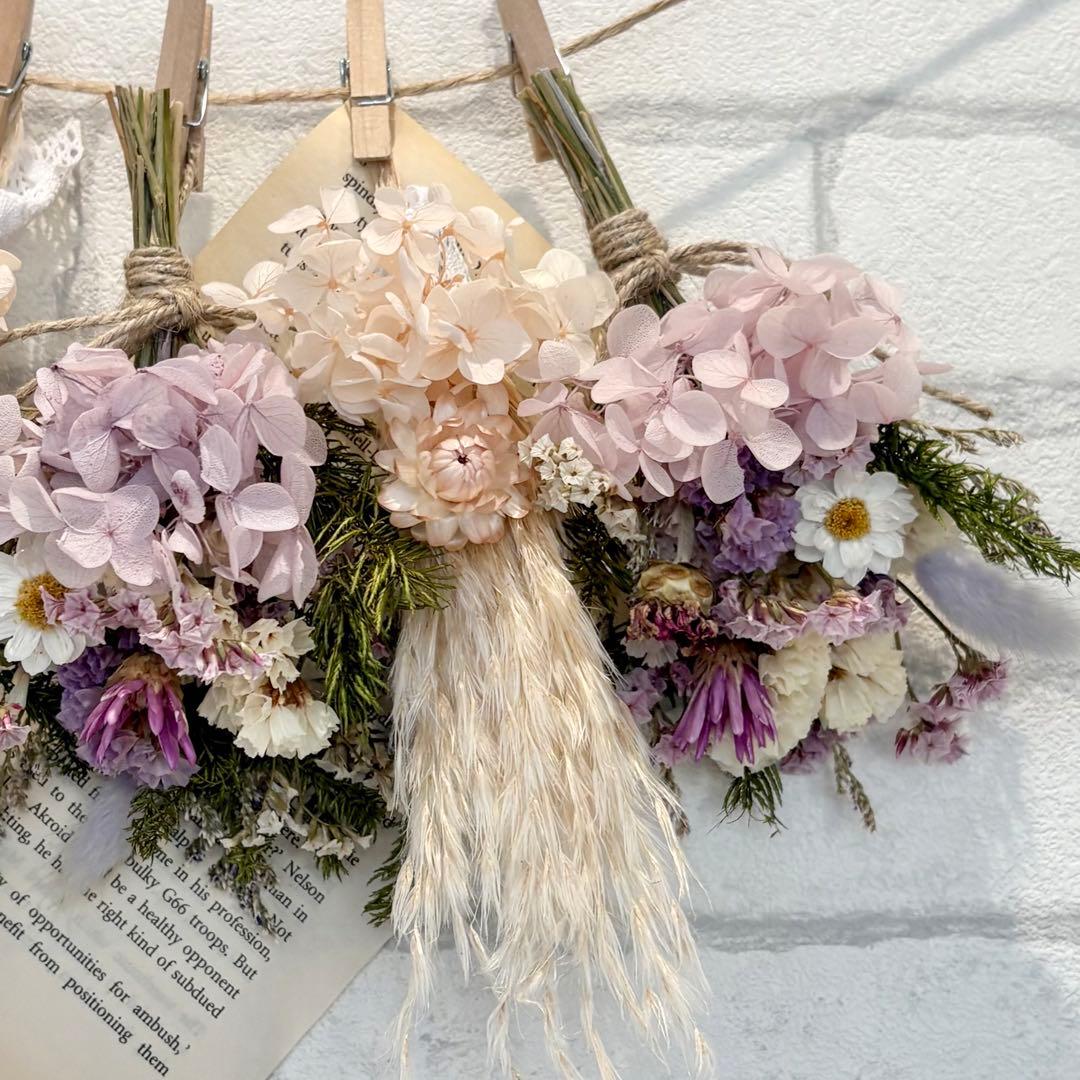 【ちぃ☆❁¨̮】ドライフラワーガーランド❁6点おまとめ❁⃘*.゜