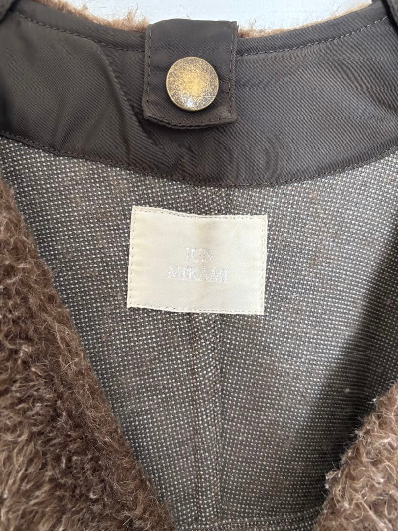 完売品★jun mikami ジュンミカミアルパカライナーコート　ボアコート