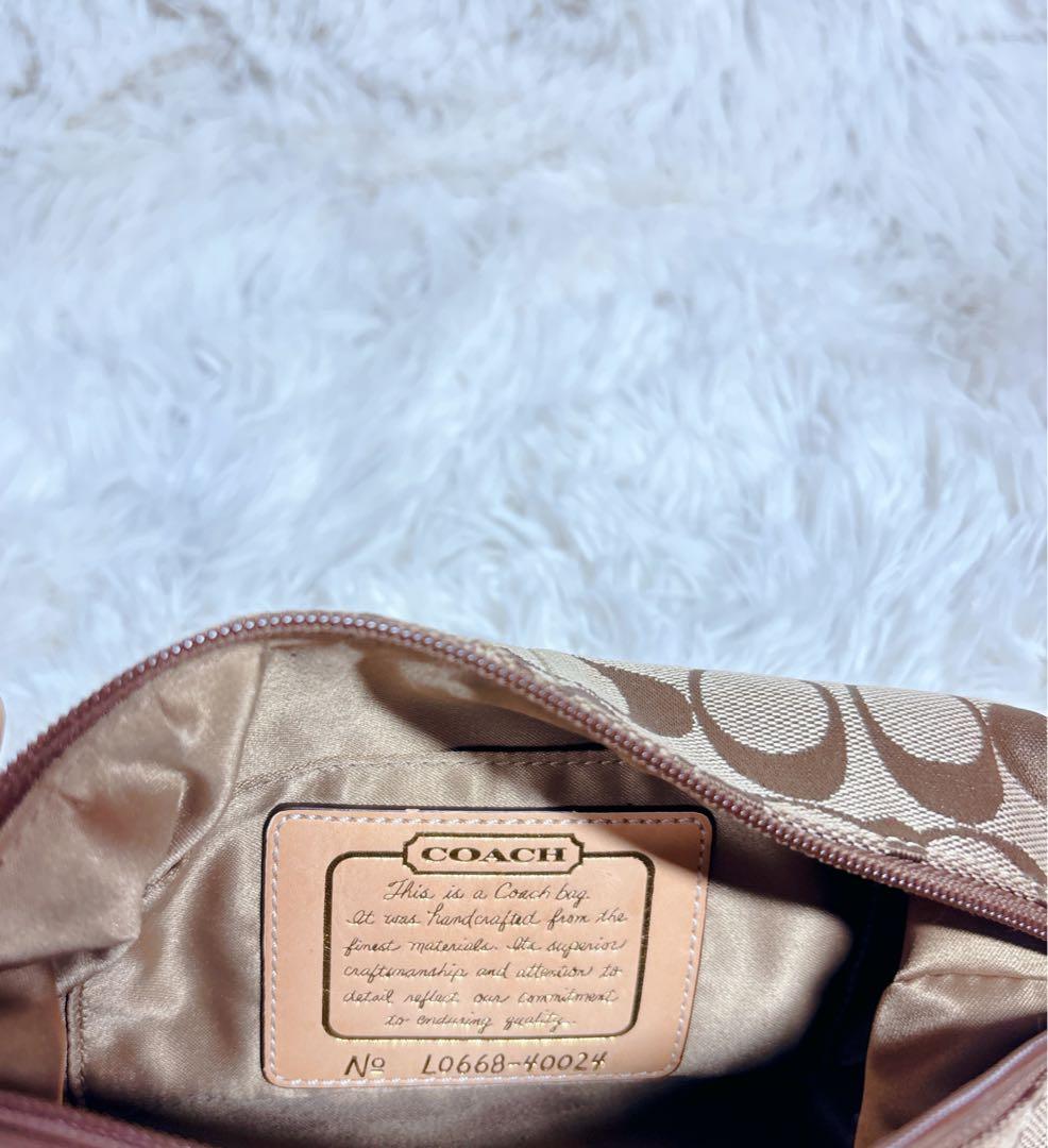 希少カラー✨】COACH コーチ シグネチャー y2k ポーチ - メルカリ