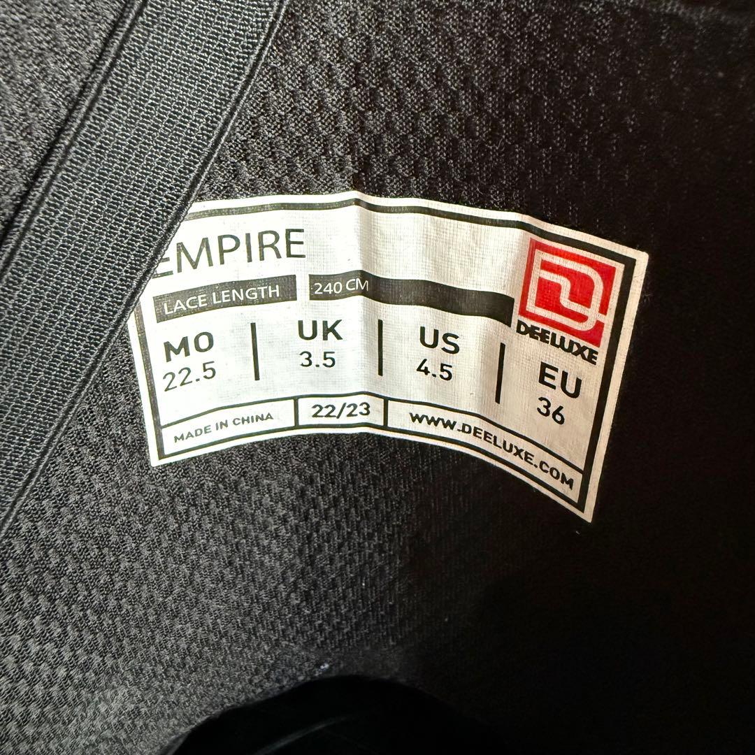 DEELUXE EMPIRE 22.5cm 22-23モデル ※インソール無し