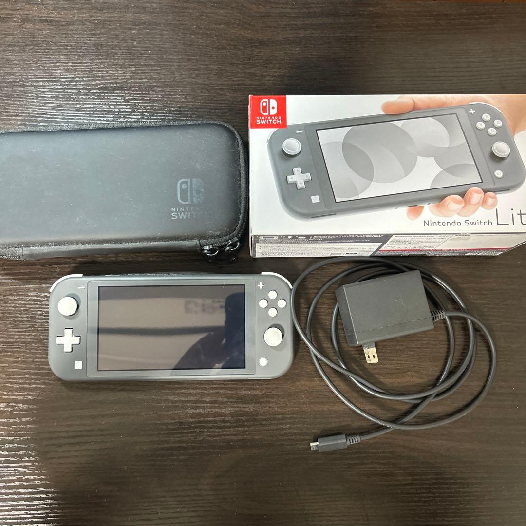 Nintendo Switch Lite グレー 本体 + ケース + 充電器