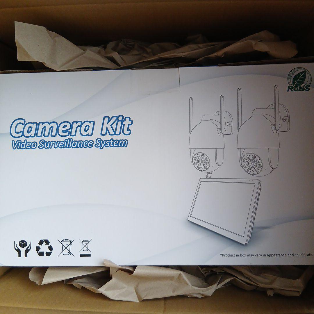 最安値★新品未使用　防犯カメラ 監視カメラ モニター付き 2台セット