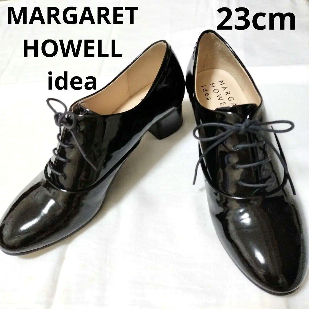 MARGARET HOWELL ideaレースアップシューズ エナメル 23cm