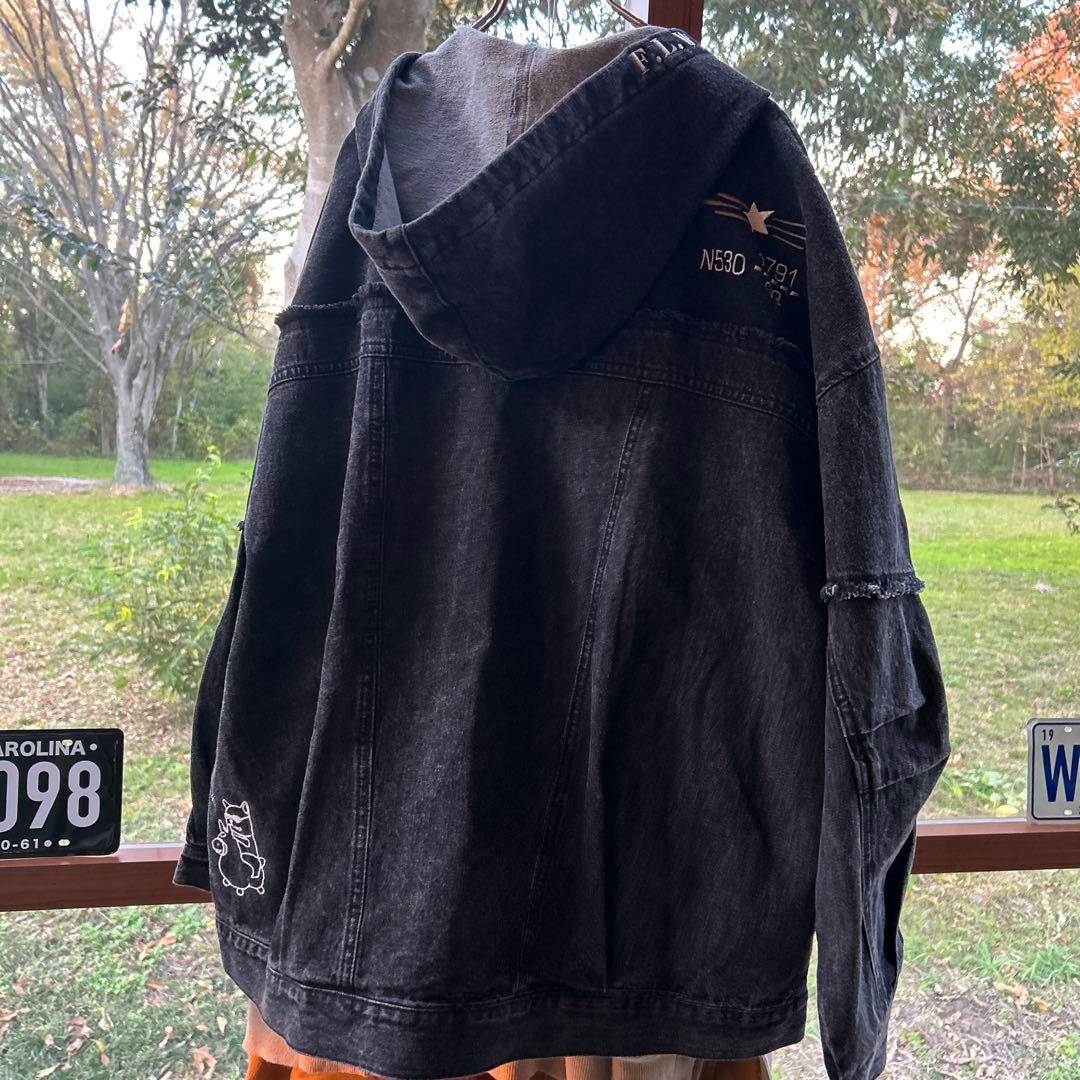 sammy さん mililopiulu ケミカルデニム パーカー GLAY