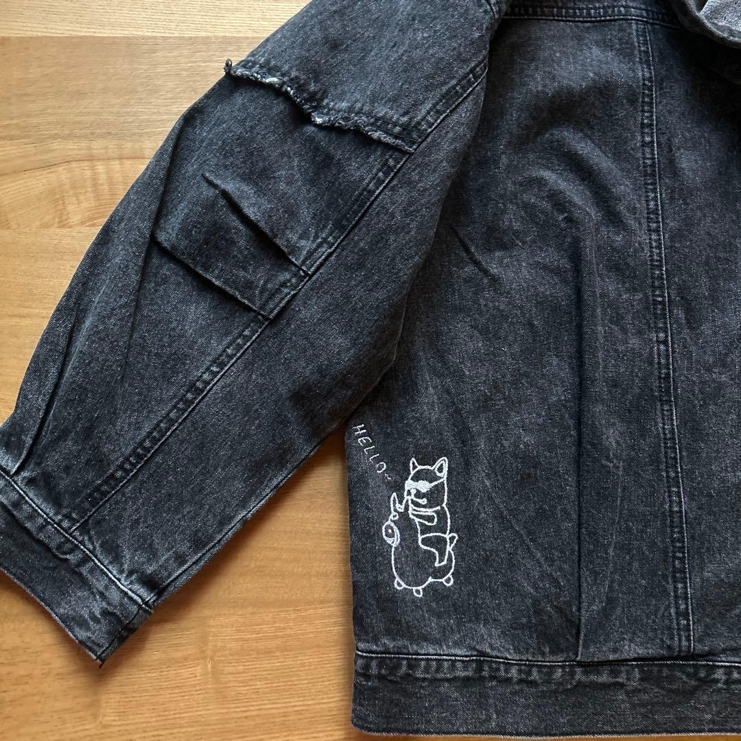 sammy さん mililopiulu ケミカルデニム パーカー GLAY