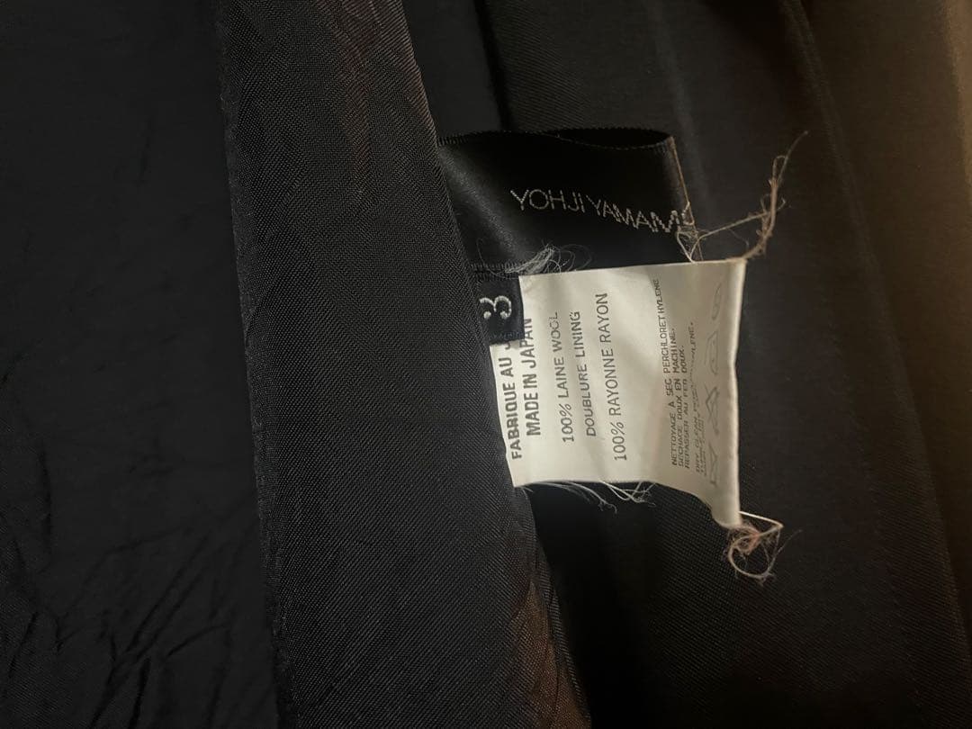 ヨウジヤマモト+Noir ウールギャババルカラーコート