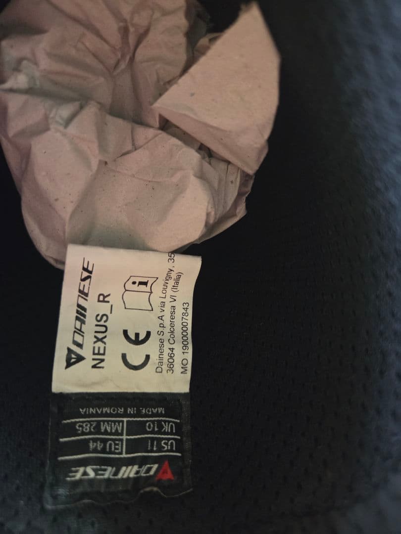 Dainese ダイネーゼ　NEXUSプロテクションブーツ 28.5cm 赤　黒