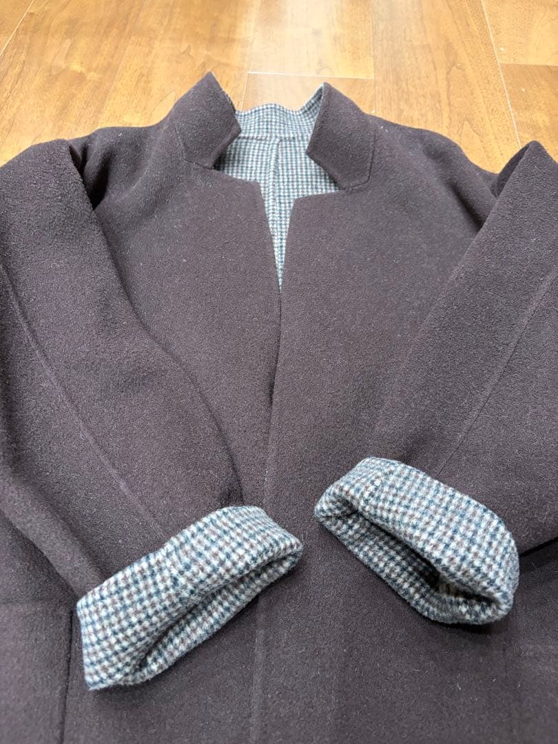 plage ハミルトンチェックテーラードコート