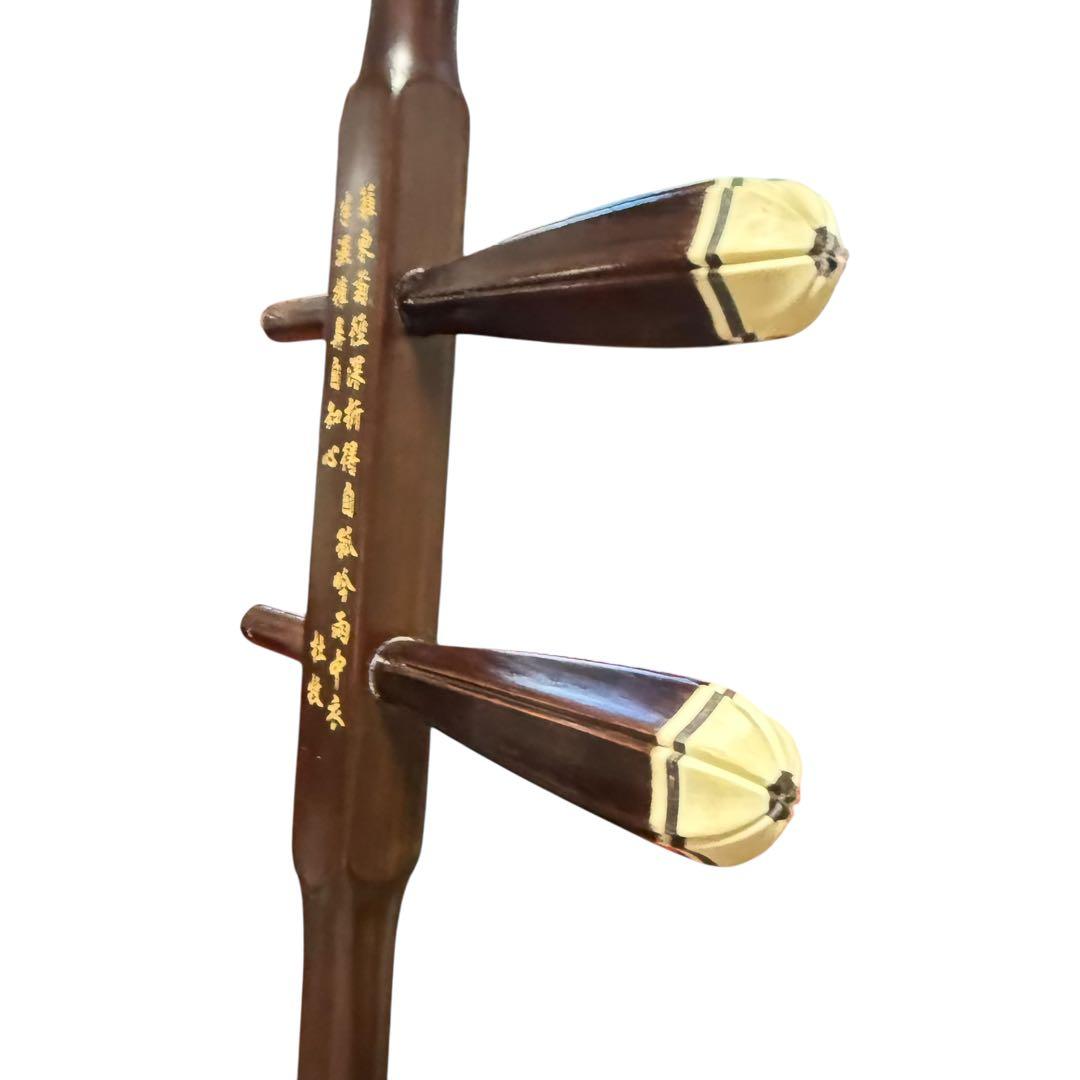 【美品】中国蘇州製 古月二胡 ケース付き