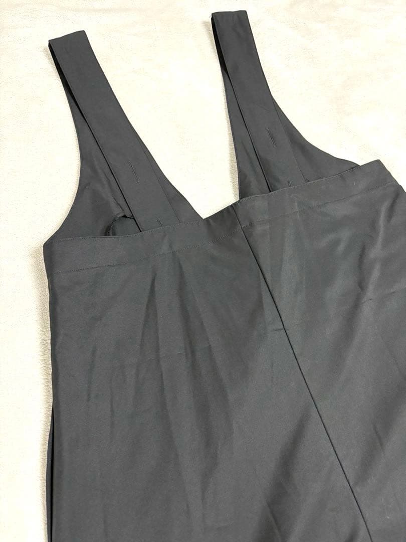 アンミヌ UNMINOU スカラップオールインワン　黒　ブラック