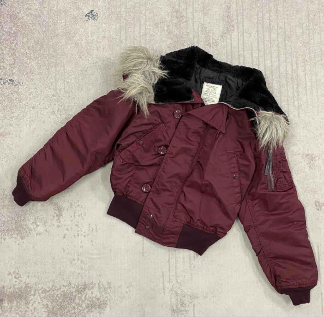 美品 希少色 ヴィンテージ90's ALPHA N-2B ミリタリージャケット