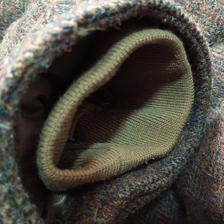 ☆Eddie Bauer・エディーバウアー・ハリスツィードダウンコート日の出タグ