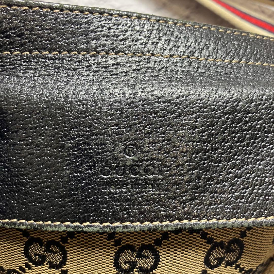 希少✨グッチ GGキャンバス シェリーライン ウエストポーチ ボディバッグ