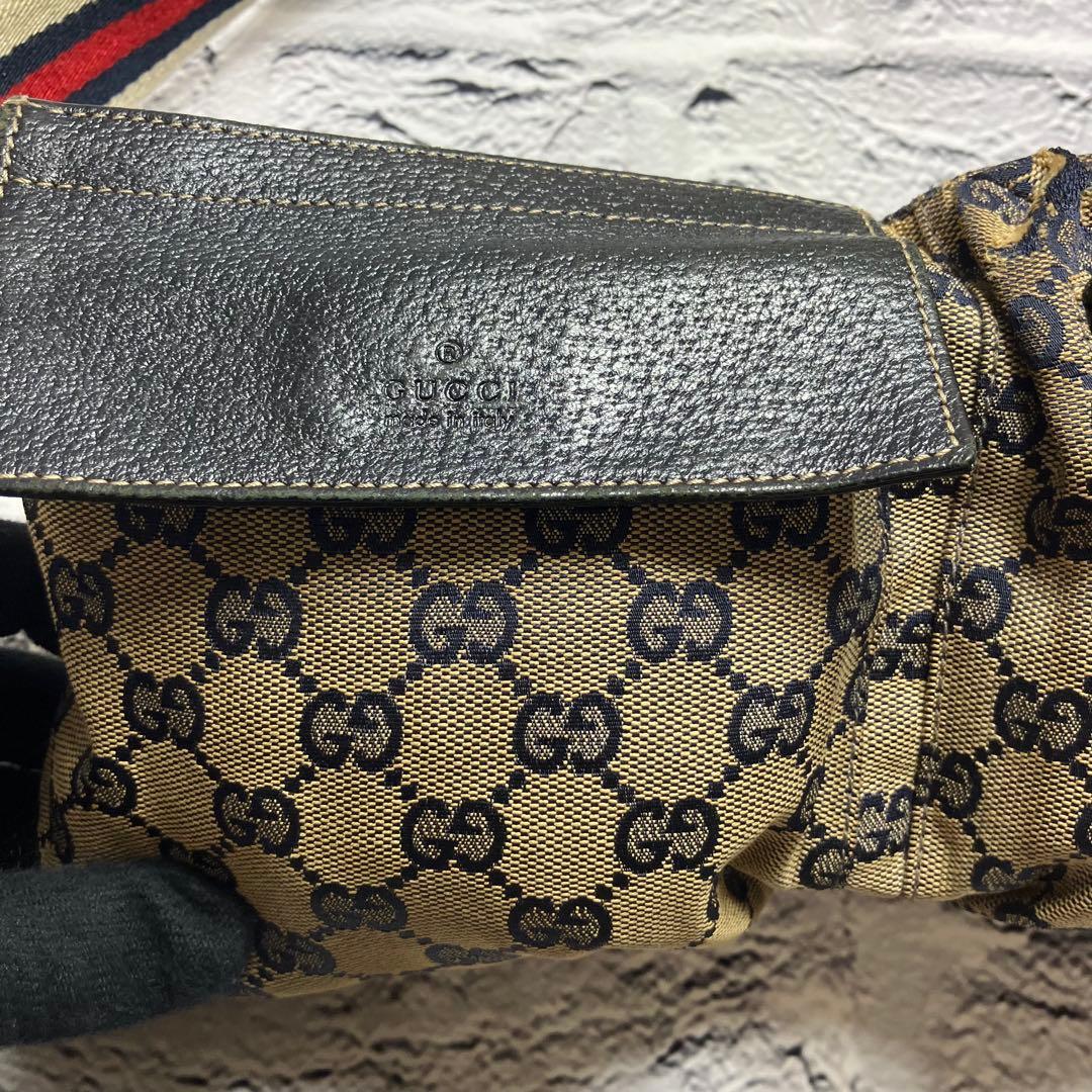 希少✨グッチ GGキャンバス シェリーライン ウエストポーチ ボディバッグ