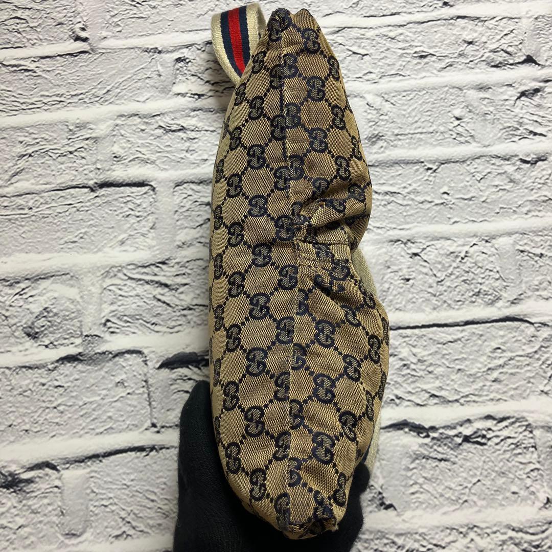 希少✨グッチ GGキャンバス シェリーライン ウエストポーチ ボディバッグ