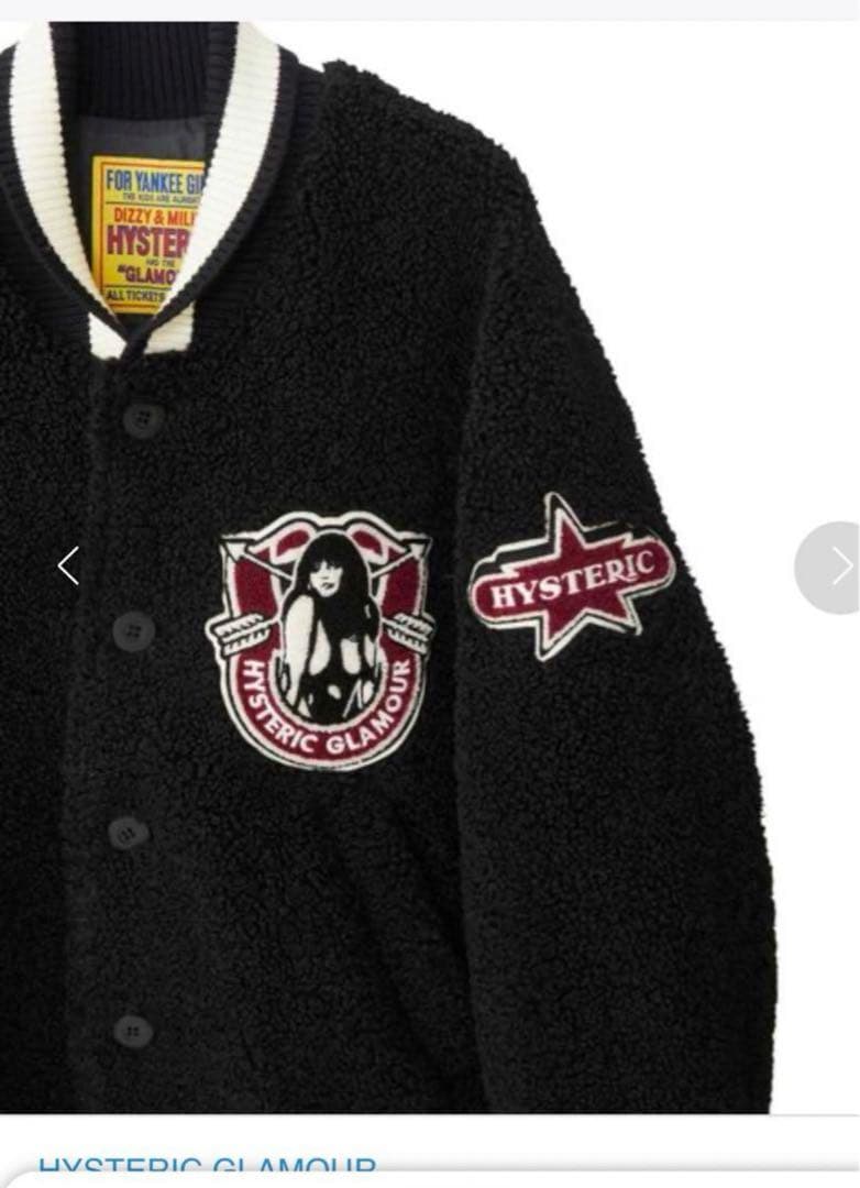新品ヒステリックグラマーHYSTERIC COLLEGEワッペン ボアスタジャン