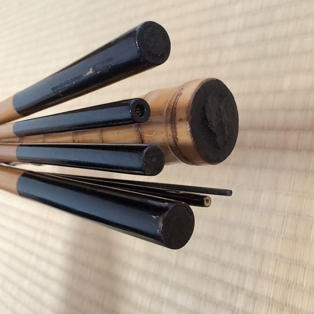 小継竹小物竿　タナゴ竿　銘　竿福　7本継　前長9尺　小ブナやタナゴ釣り用