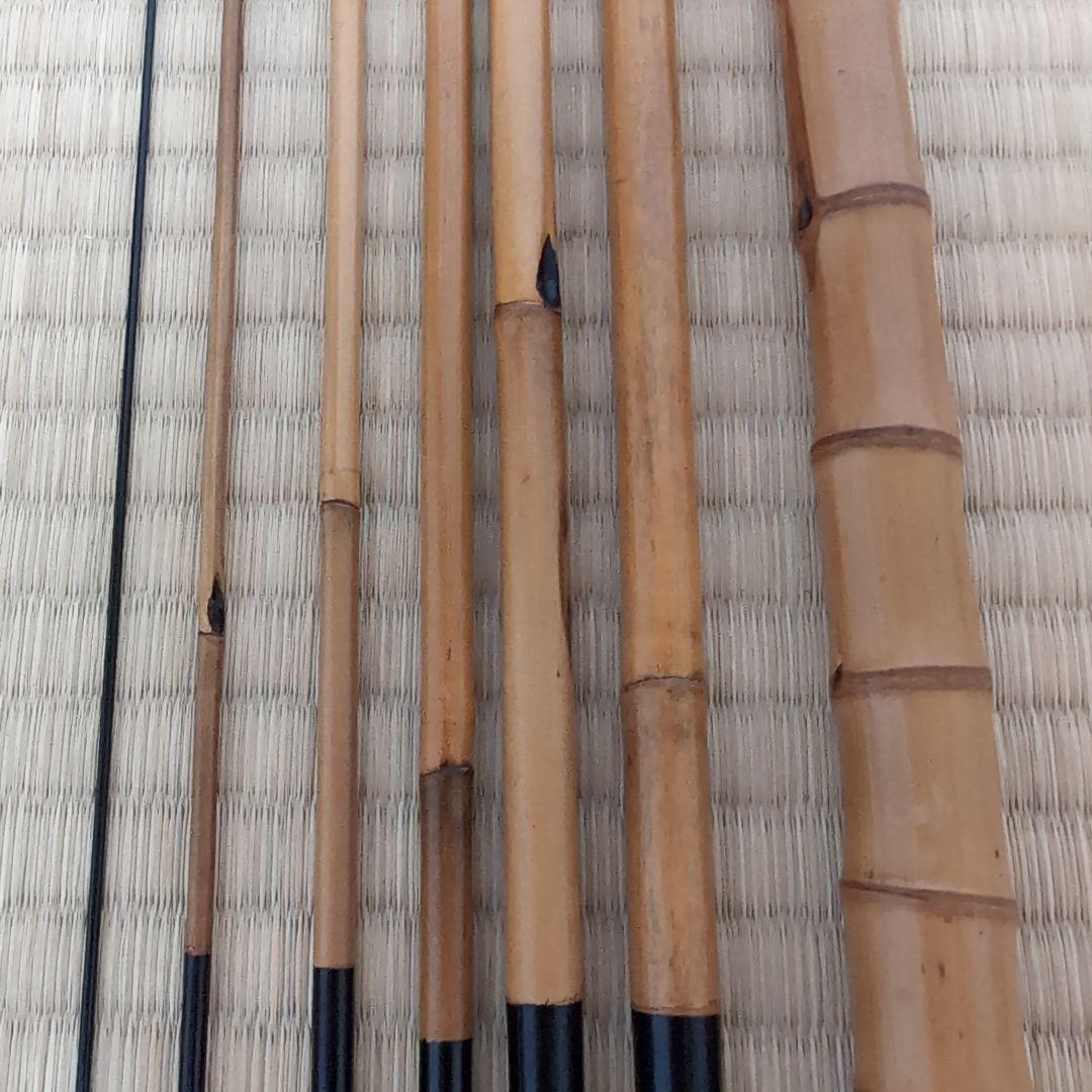 小継竹小物竿　タナゴ竿　銘　竿福　7本継　前長9尺　小ブナやタナゴ釣り用