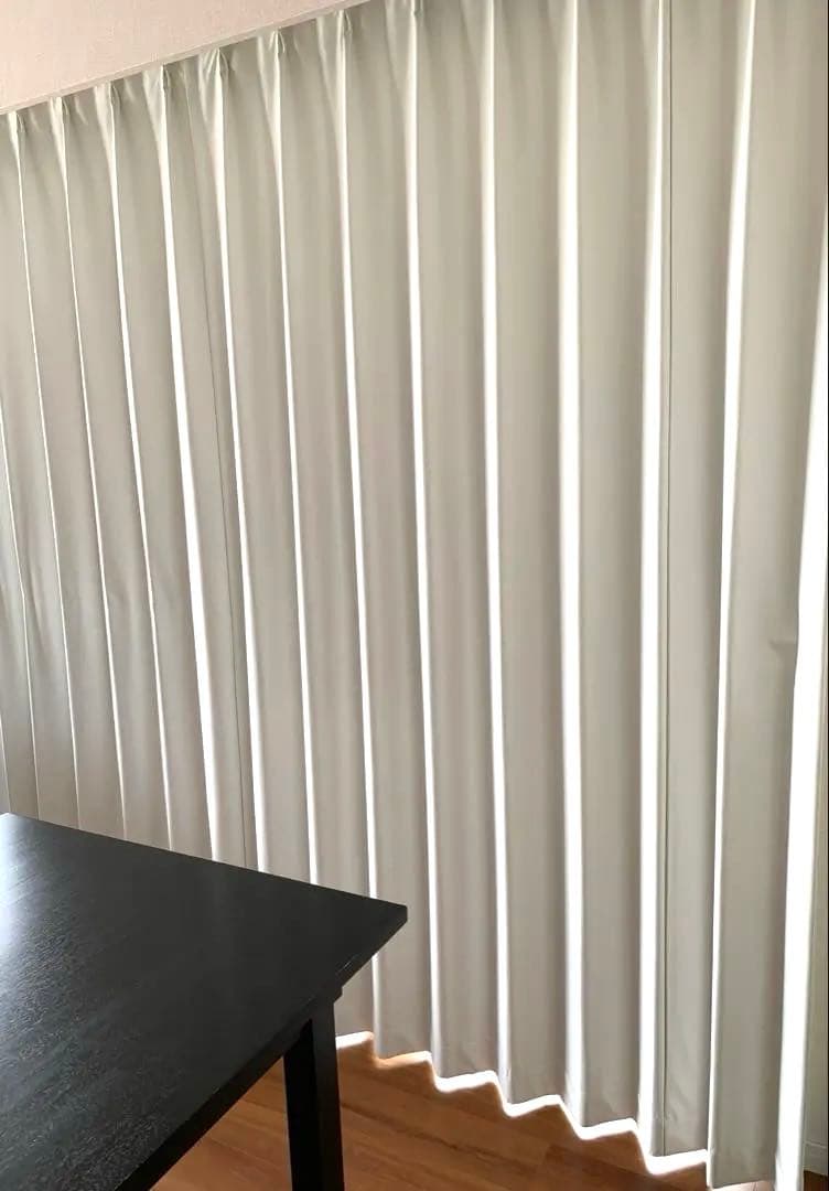 ニトリ ドレープカーテン 両開き 遮光 幅480cm 丈220cm 遮熱・遮光ドレープカーテン（100X200X2 ニトリ ドレープカーテン