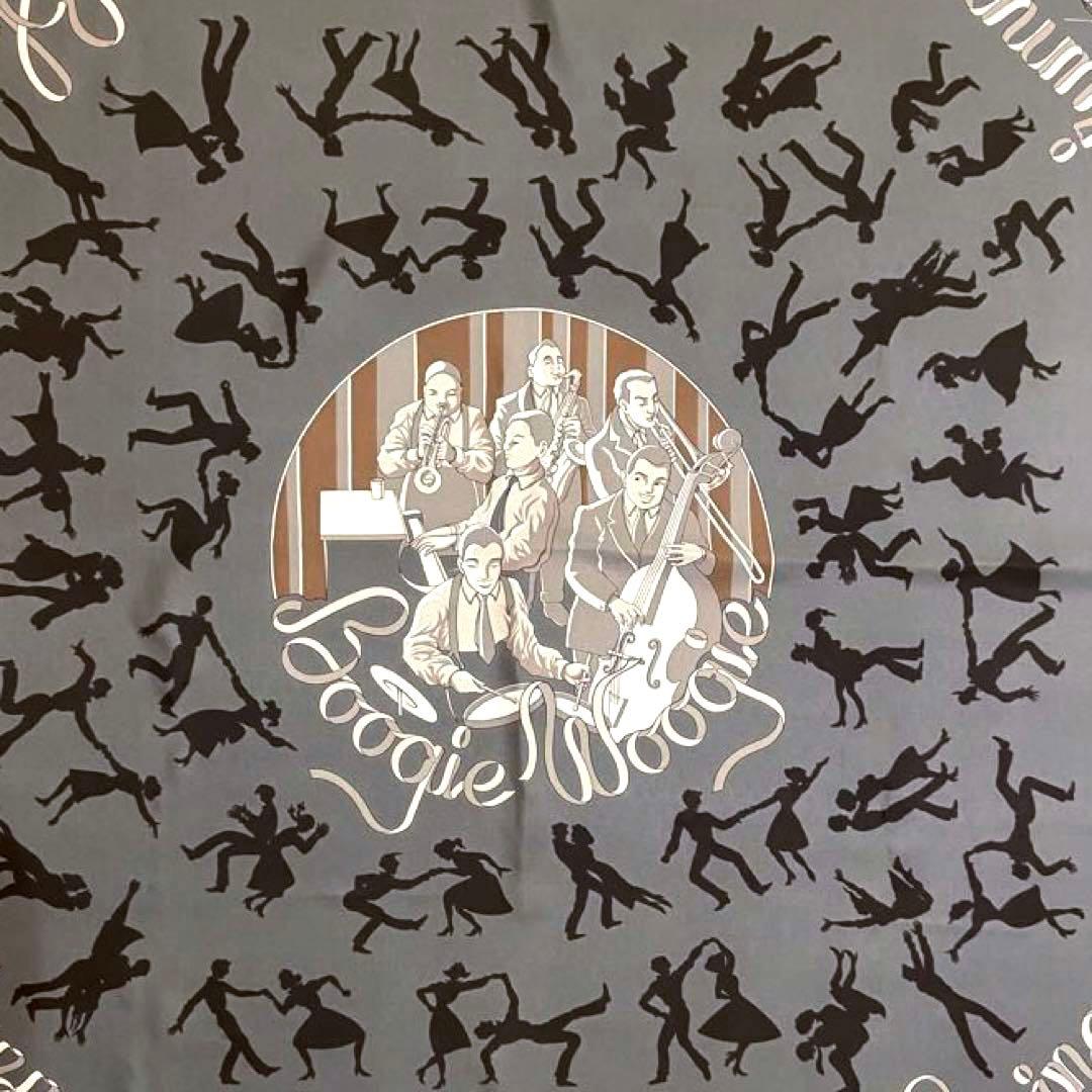 希少 極美品 エルメス シルクスカーフ カレ90 ブギウギ jazz ジャズ
