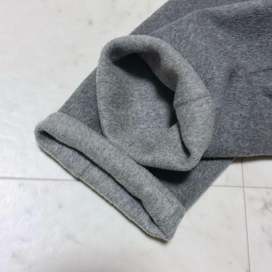 美品 ノーブル ロング丈 W/Nyリバーショールカラーコート グレー 38