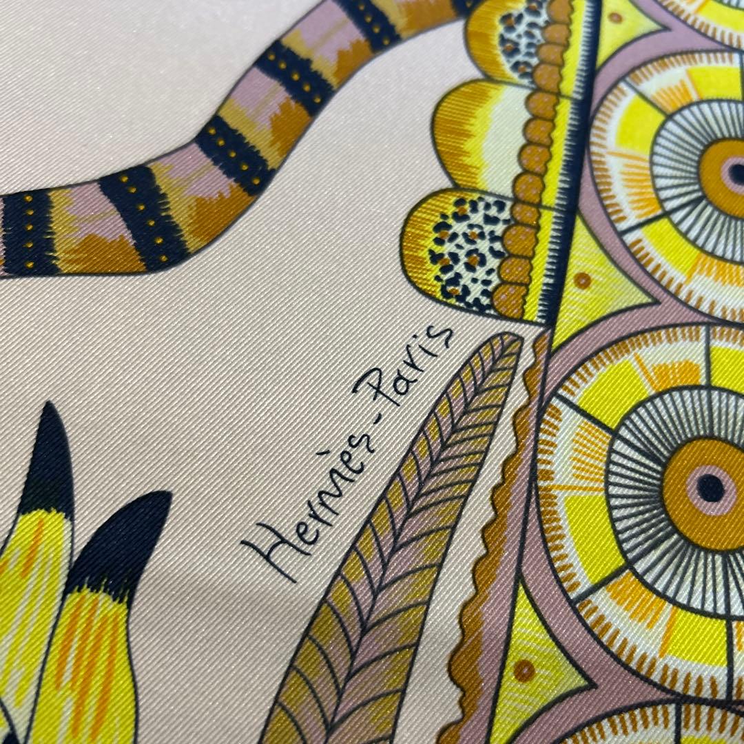 m*o様 エルメス　カレ70 サバンナのダンス　シルク100%