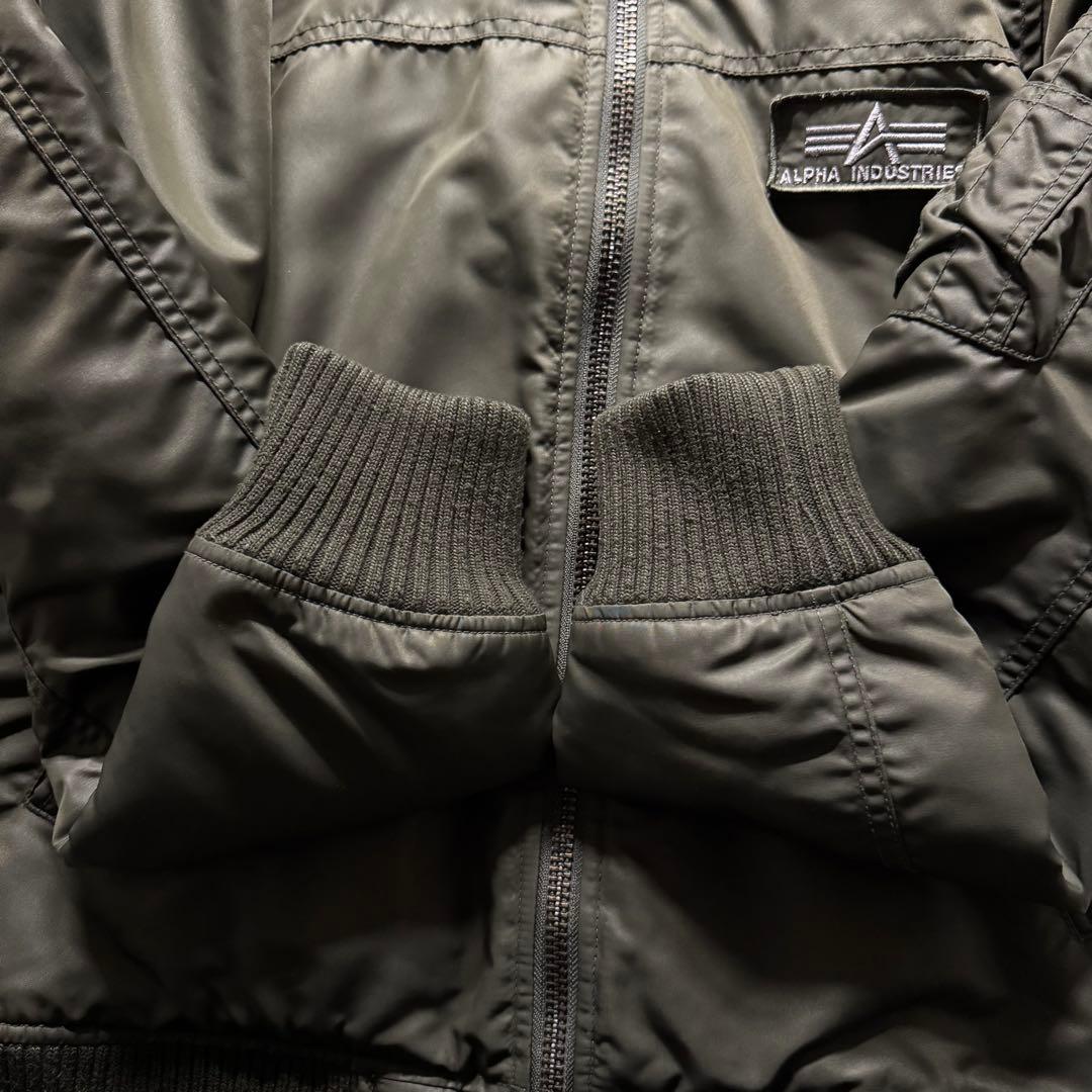【大人気】alpha hooded ma-1 フライトジャケット　裏キルティング