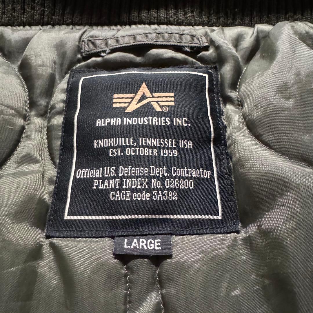 【大人気】alpha hooded ma-1 フライトジャケット　裏キルティング