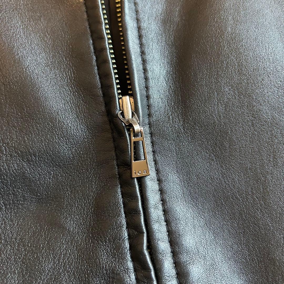 iCB シングルライダースジャケット　レザージャケット　羊革　11 ラムレザー