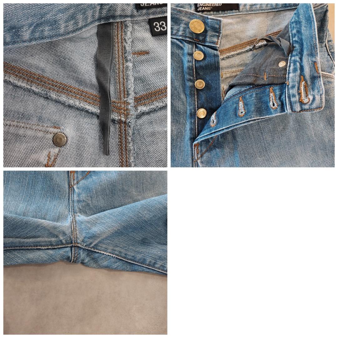 リーバイス エンジニアード ジーンズ W33 00s 青 古着 立体 17818