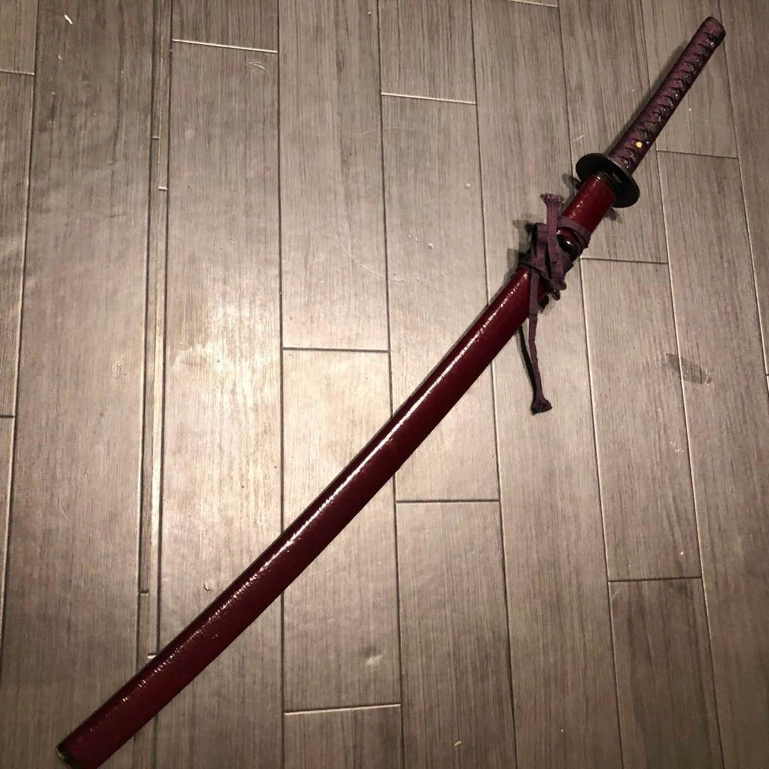 高級居合刀　高級模造刀　樋入り　茶拵え　亜合金刀身　名刀