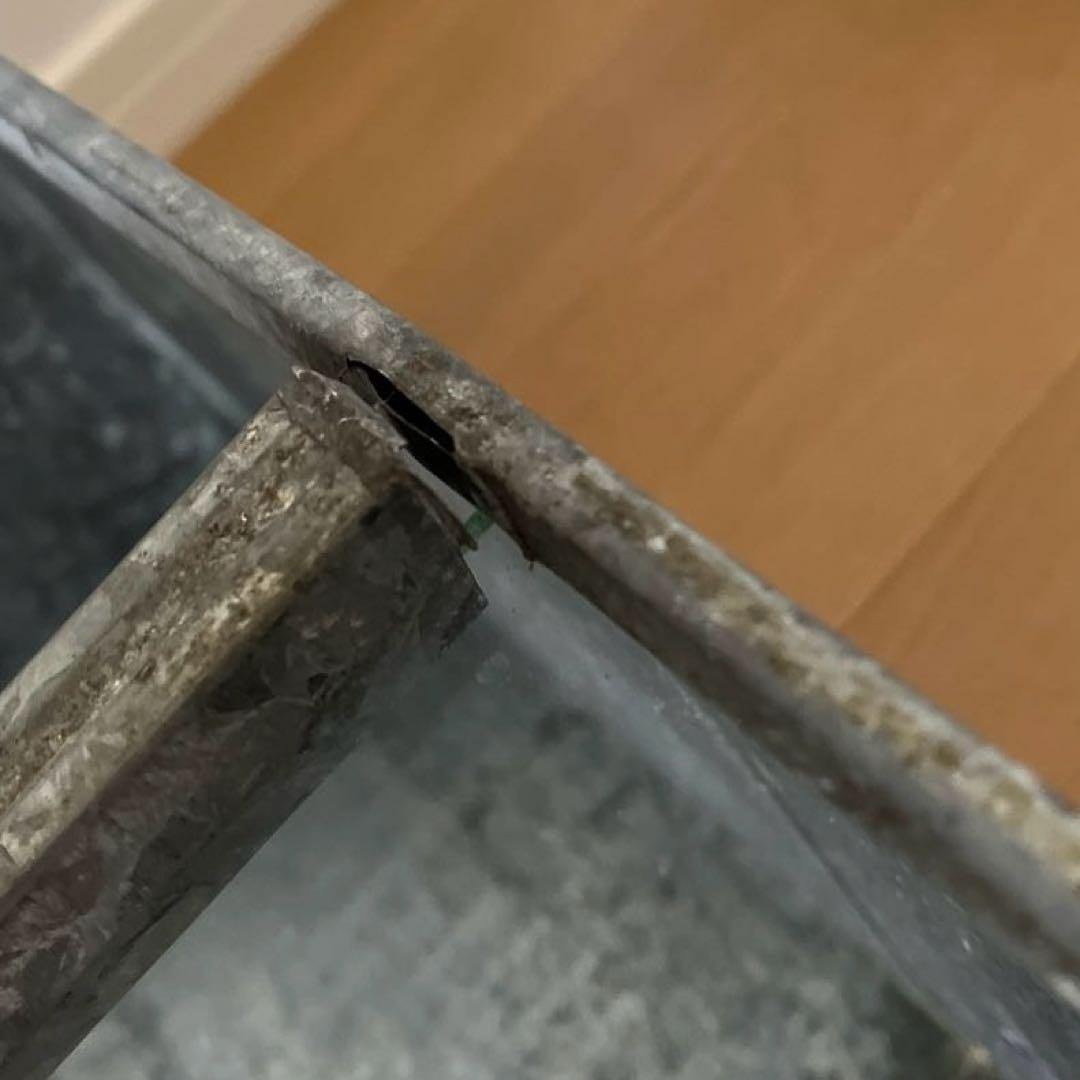 古道具　昭和レトロ　ブリキ　ショーケース　全面Rガラス　ディスプレイ