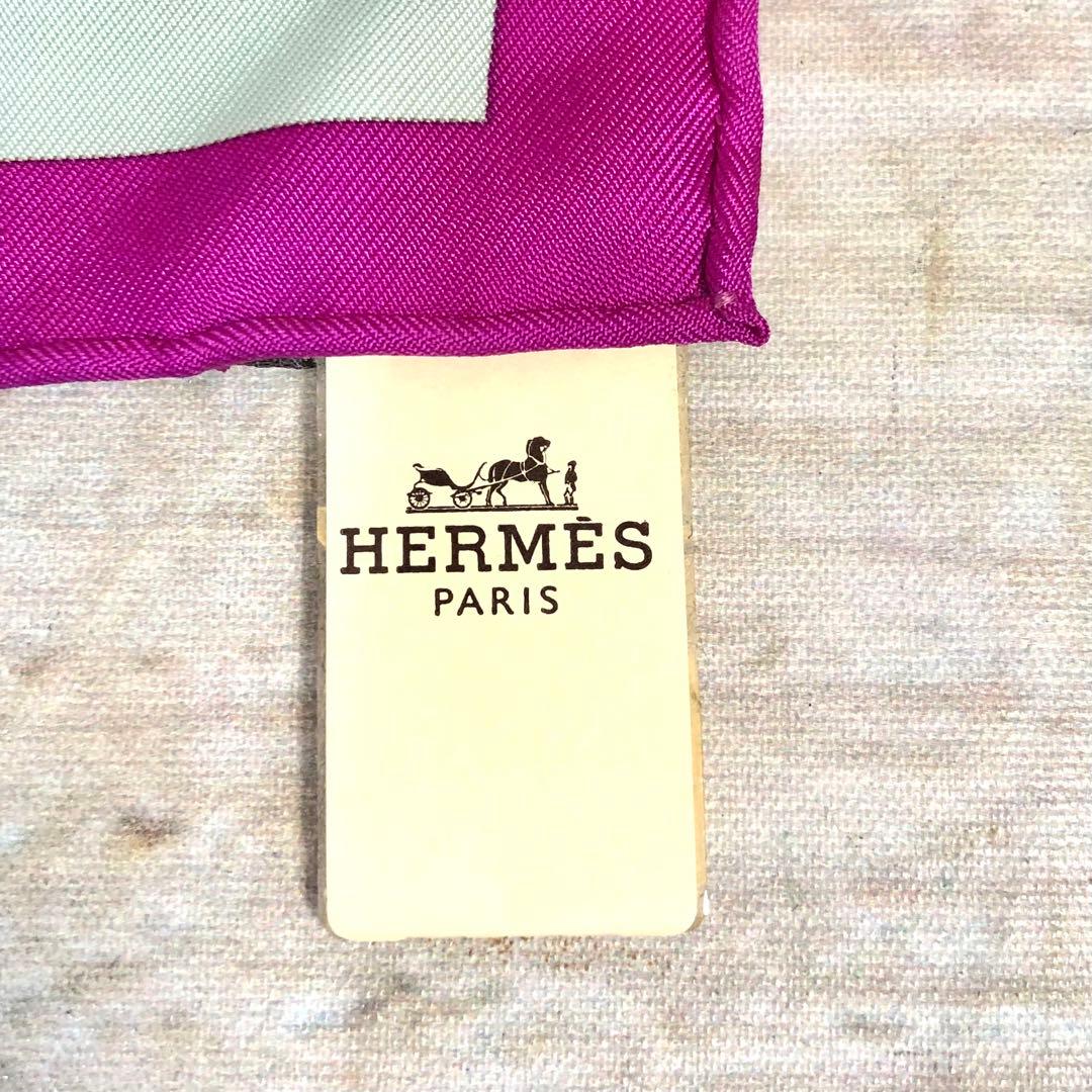 未使用　エルメス　HERMES　カレ90　シルクスカーフ　スピンネーカー
