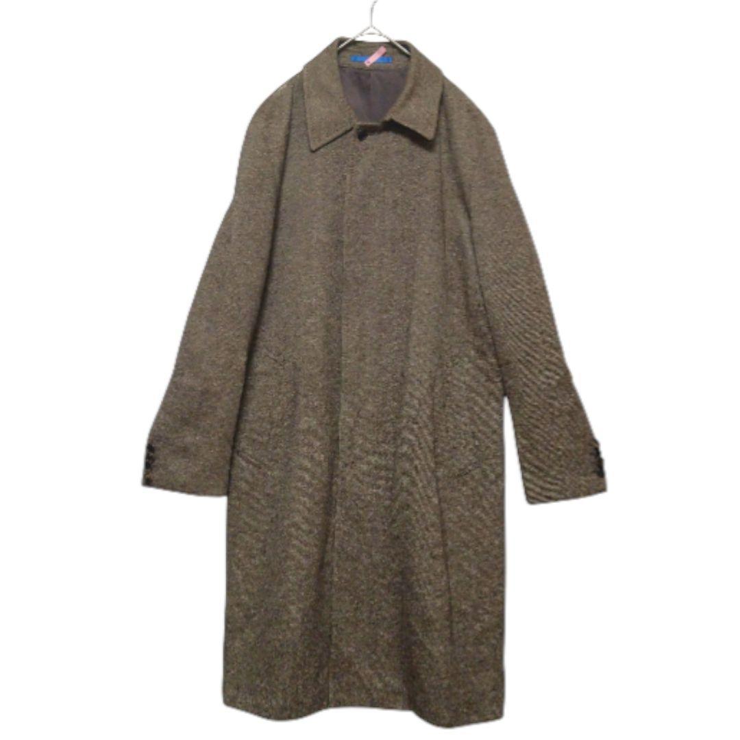 ポールスミス カシミヤ アンゴラ ステンカラーコート Lサイズ ロング丈