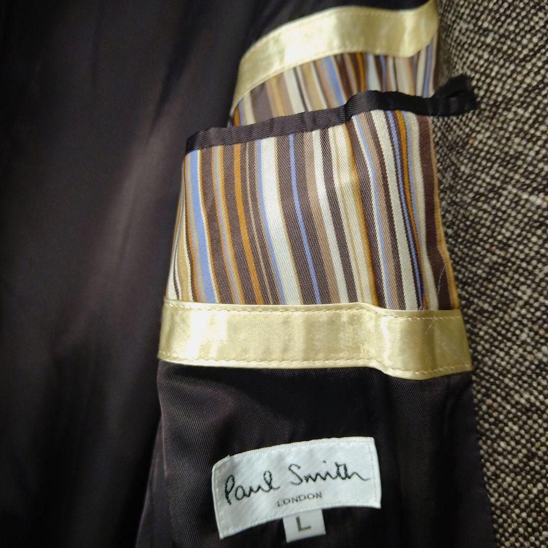 ポールスミス カシミヤ アンゴラ ステンカラーコート Lサイズ ロング丈