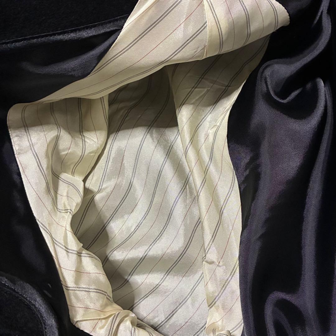 【新品タグ付】カシミヤ100% ステンカラーコート カジュアル 高級感 黒