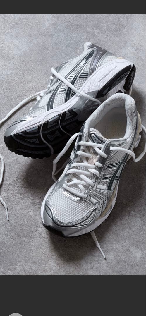 【ASICS 】GEL-KAYANO 14(110 silver)24.5