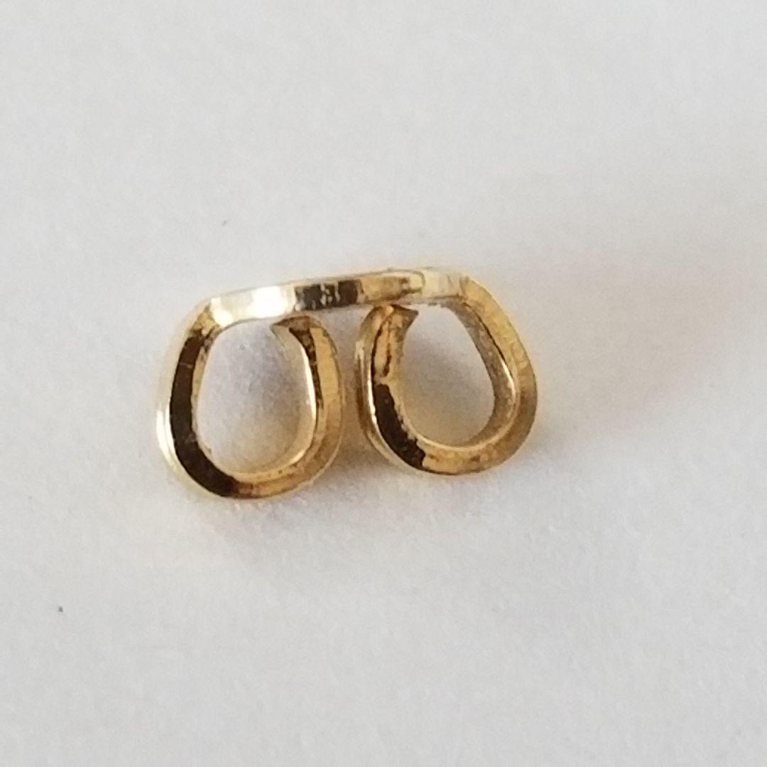 【片耳】18金 GUCCI ダブルG イエローゴールドスタッドピアス