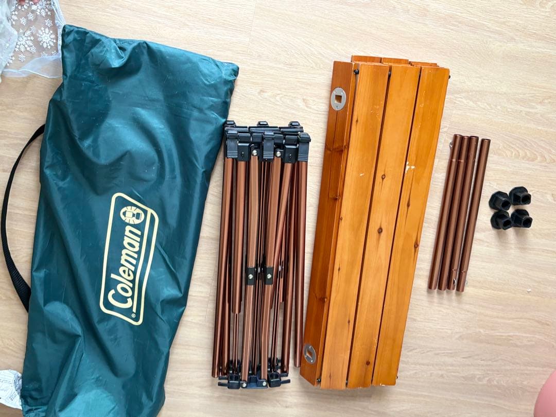 コールマン　ナチュラルウッドロールテーブルクラシック　110cm 2way