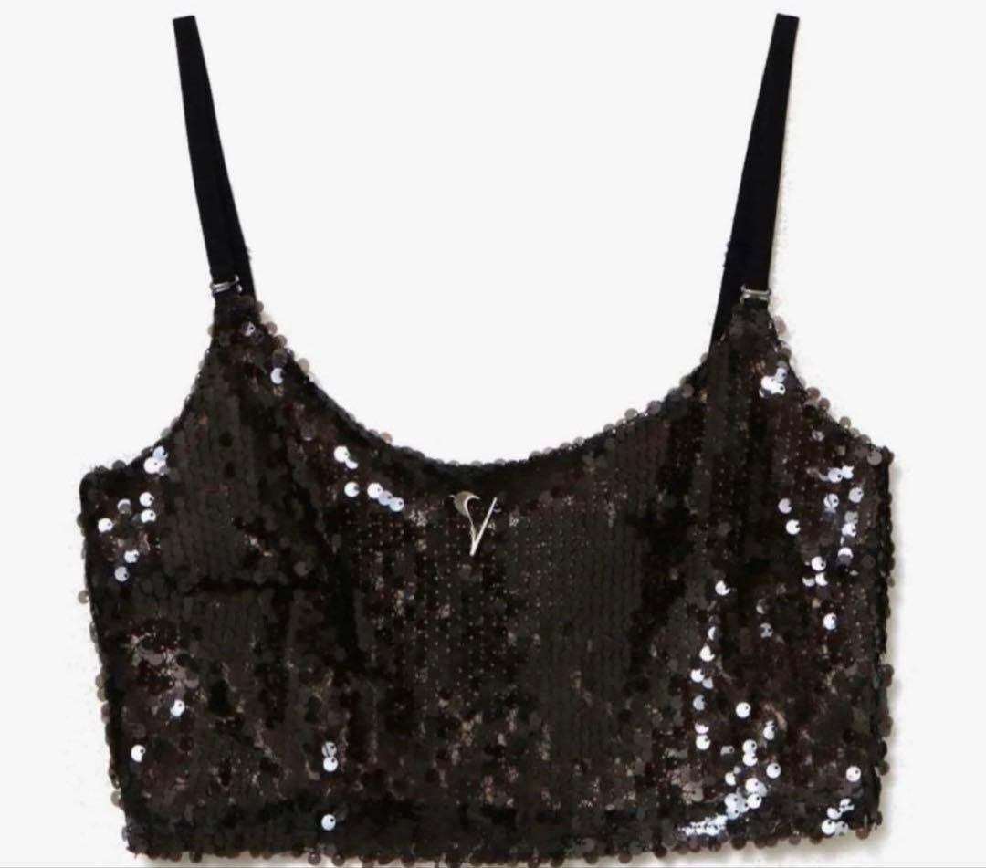 S sequins camisole black THEREDTHREAD - VASTERBOTTENEXPERIENCE.SE