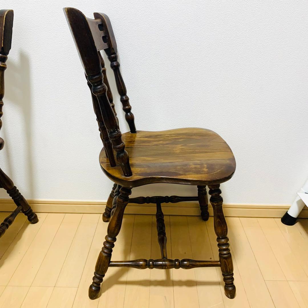 【希少】ダイニングチェア 2脚 ヴィンテージ 飛騨産業 オールド