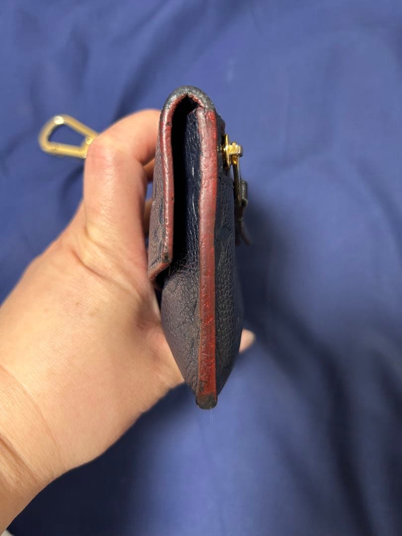 ルイヴィトン モノグラム　ポシェットクレ ケース　アンプラントネイビー